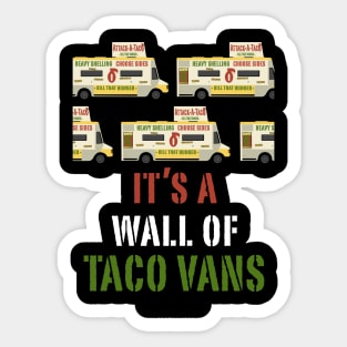 Wall Of Taco Vans! Sticker